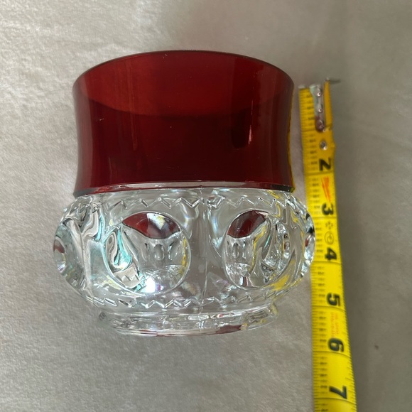 Glass US glass XLCR excelsior kings crown ruby stain sugar bowl base no lid - Picture 6 of 7